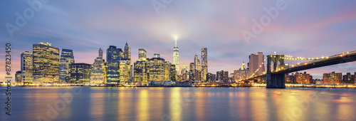 Panoramic view of Manhattan #87823450