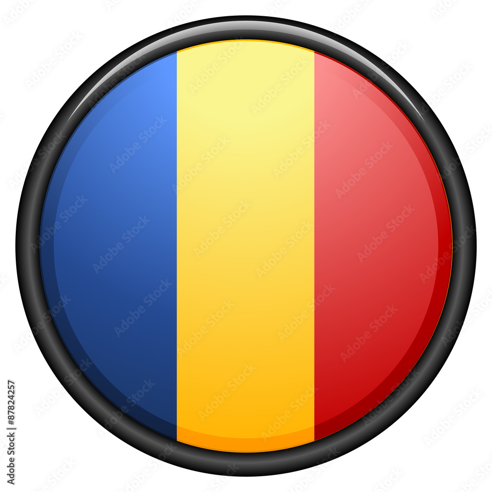 Fototapeta premium Romania button
