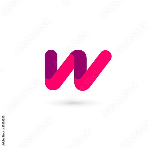 Letter W logo icon design template elements