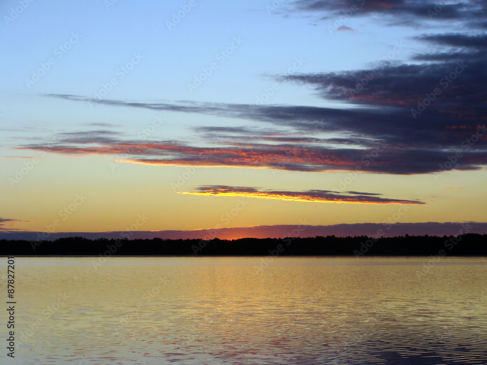 Fototapeta premium Dawn on the lake