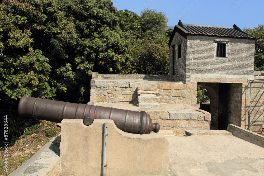 ruins of Tung Chung fortress in Lantau, Hong Kong
