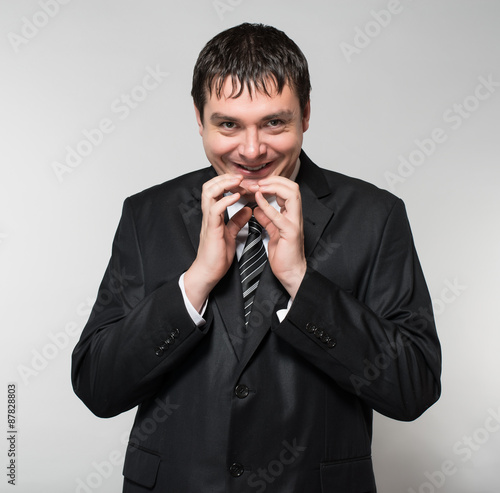 Slika na platnu businessman evil and scary