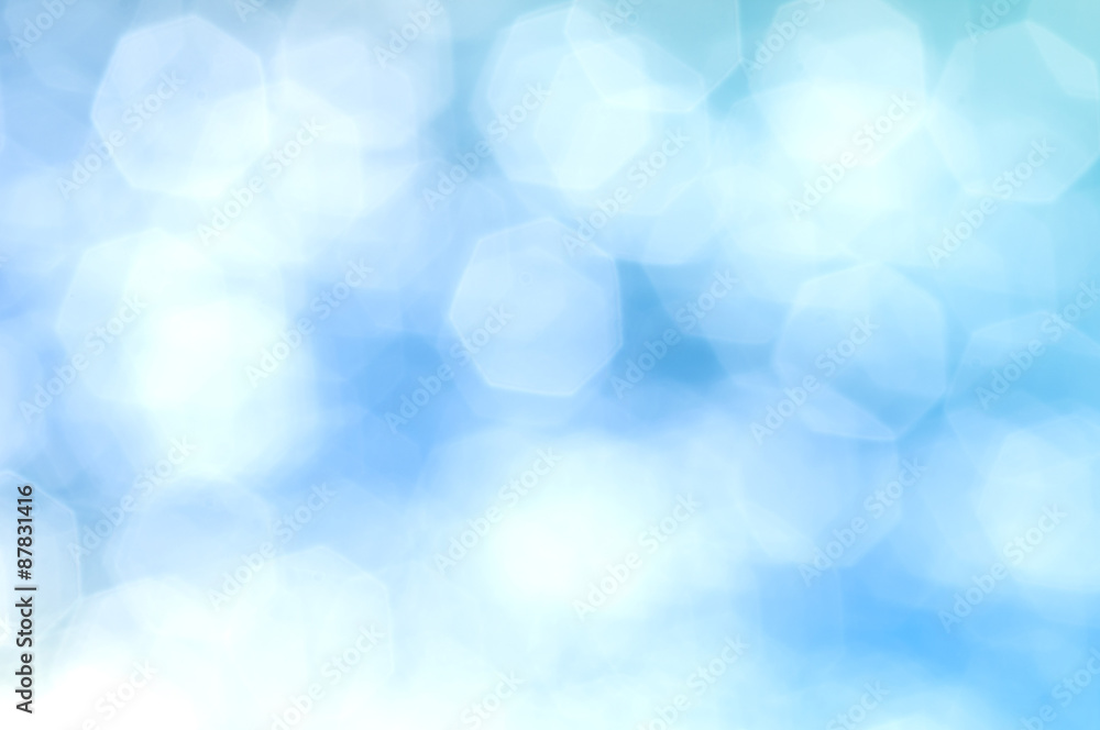 Blue hexagonal bokeh Blue hexagonal bokeh