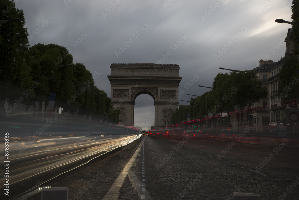 Arch of Triumph in Paris, France