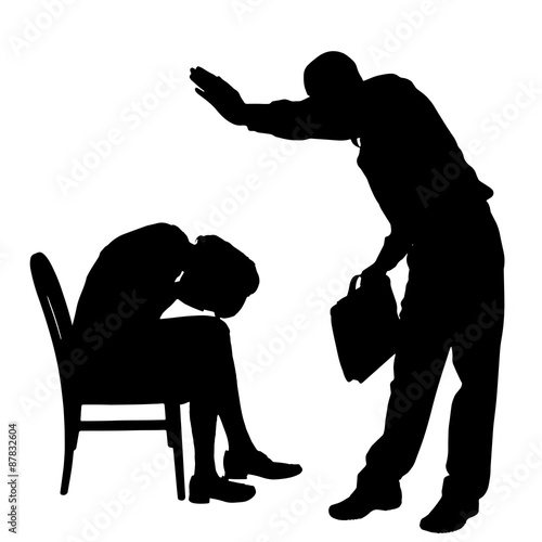 Vector silhouette of couple.