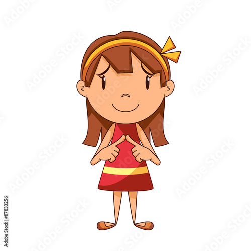 Shy girl