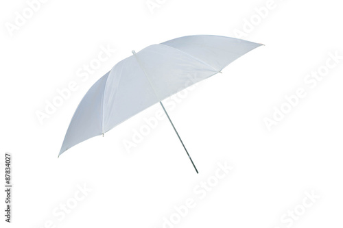 Foto white umbrella on a white background