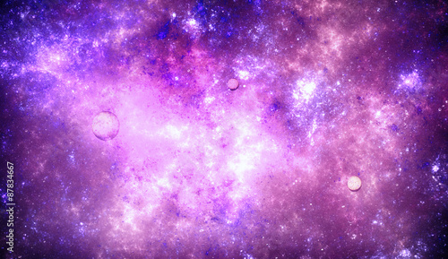 Fototapeta Deep space nebula with stars