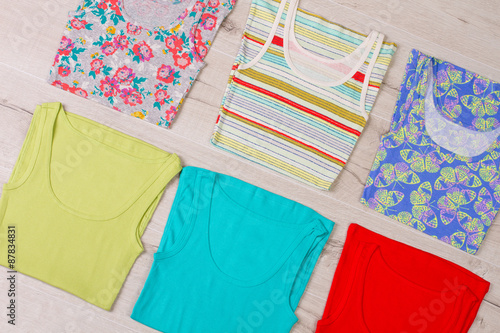 Colorful jerseys with cool prints.