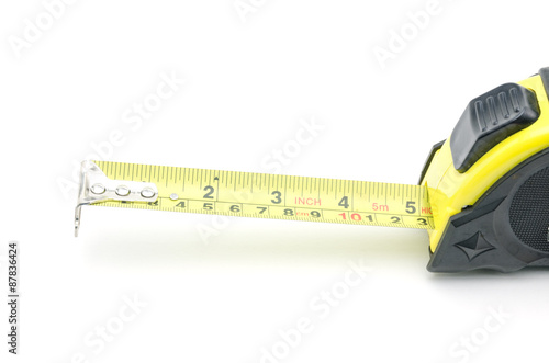 Tape measure isolated on white background