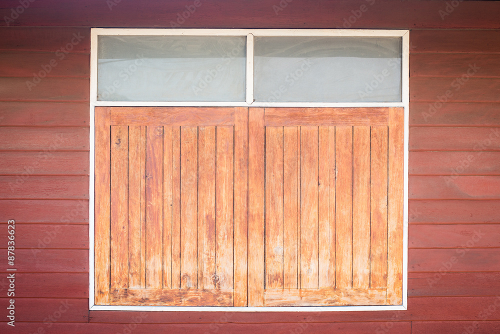 Old wooden window. Thailand traditional style Old wooden window. Thailand traditional style