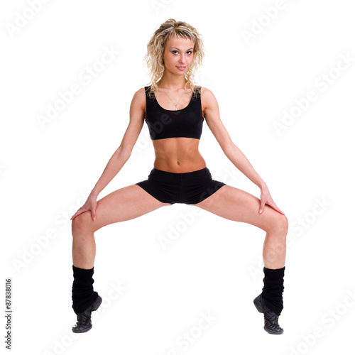 Young fitness woman doing exercise