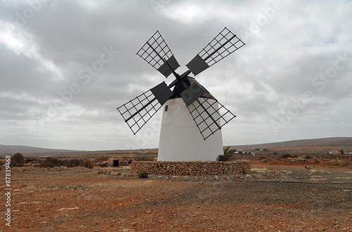 Moulin à vent à quatre ailes à Llanos de la Concepción à Fu