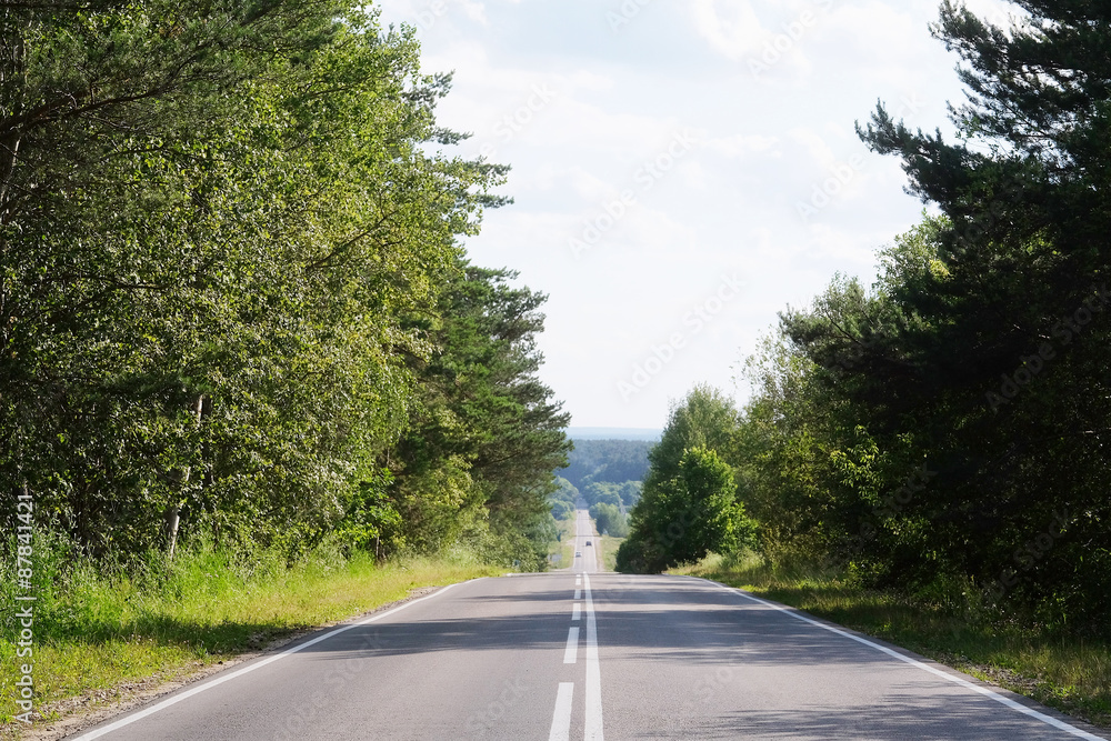 Obraz premium Landscape with the image of country road