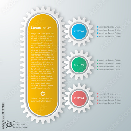 Infographics Vector Background #Organization Chart