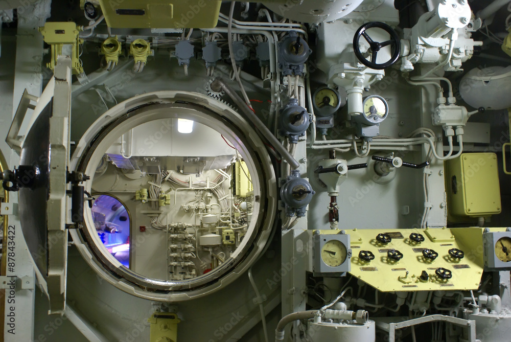 the hatch on the Soviet submarine