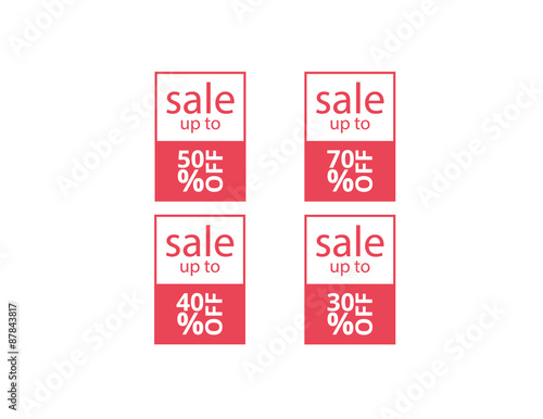 vector banners sale set