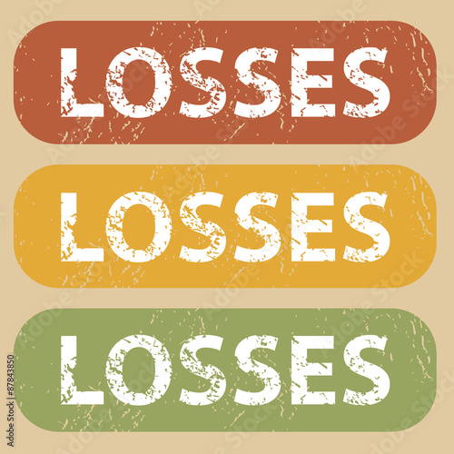 Vintage LOSSES stamp set