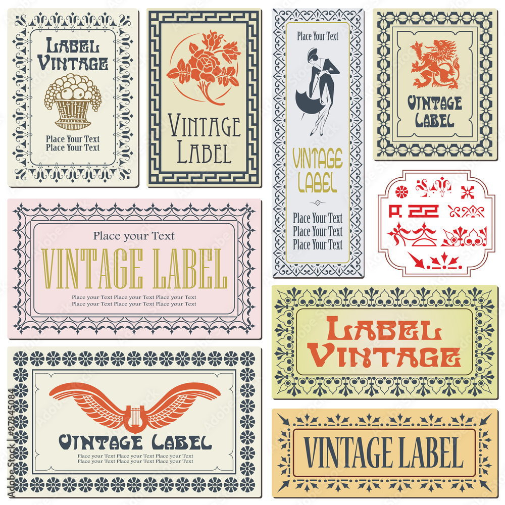 Border style labels on different versions on the basis of brushe