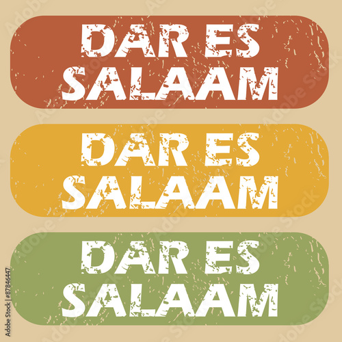 Vintage Dar Es Salaam stamps