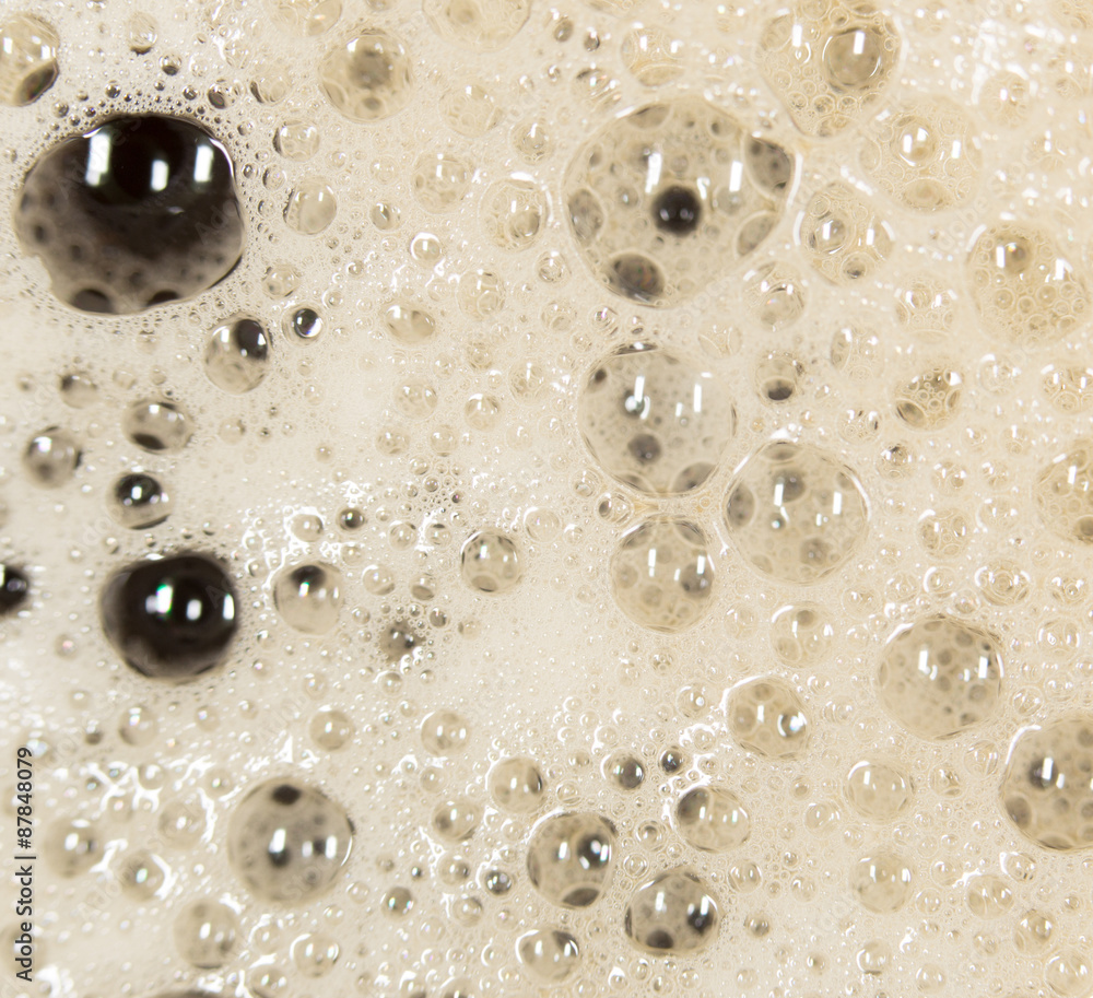 coffee foam. close-up coffee foam. close-up