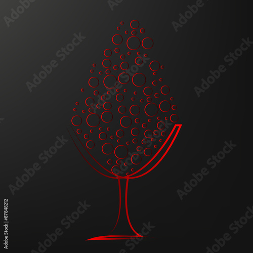 Champagne in a glass