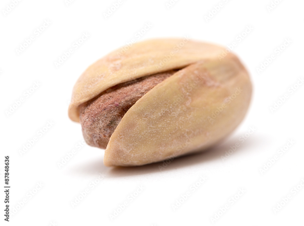 pistachios on a white background. close pistachios on a white background. close