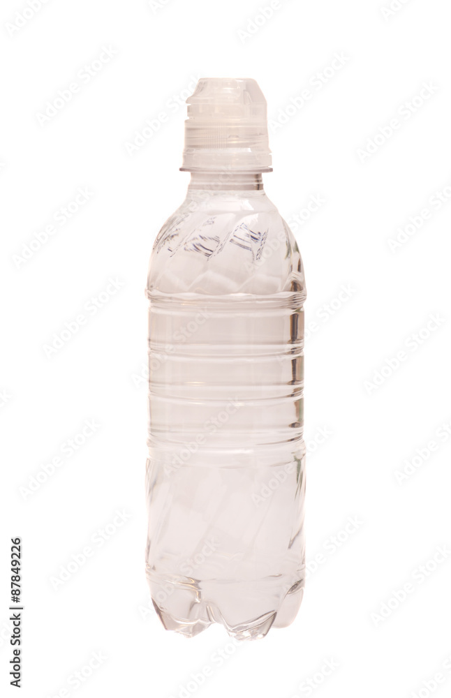 Small water bottle isolated on white Small water bottle isolated on white