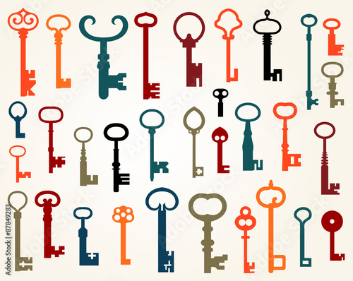 Set of old keys