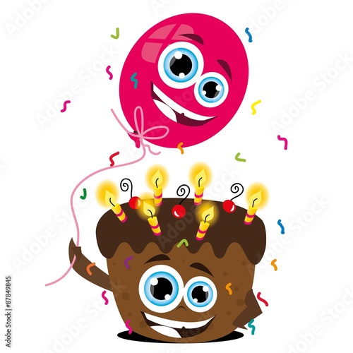 urodziny,życzenia,kartka,tort,balon