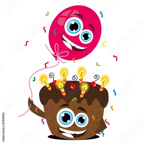 urodziny,życzenia,kartka,tort,balon