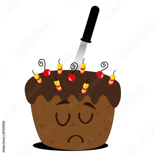 tort,urodziny,krojenie,nóż