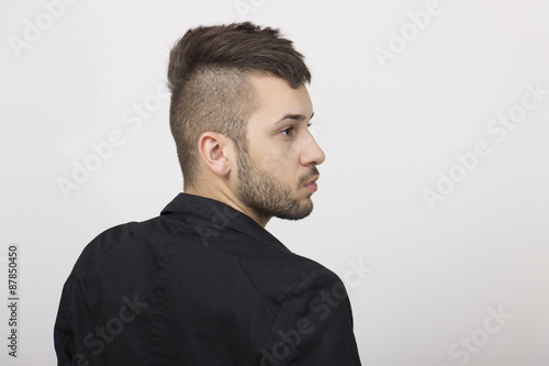 Guy with mohawk, side profile. © HD92