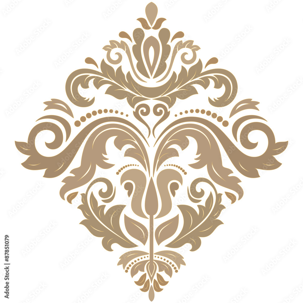 Damask Vector Orient Pattern Damask Vector Orient Pattern