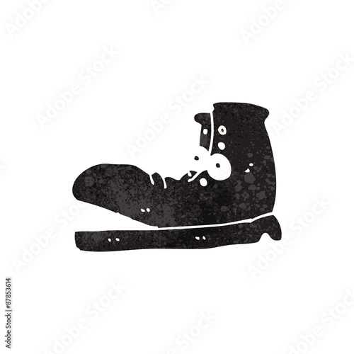 retro cartoon old boot