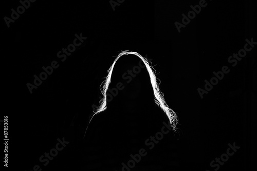 Portrait silhouette photo