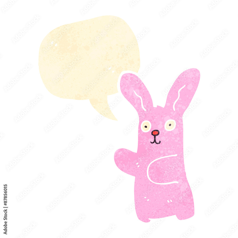 retro cartoon pink bunny rabbit retro cartoon pink bunny rabbit