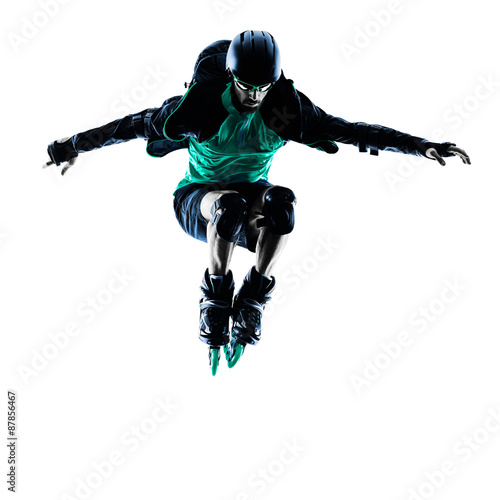 Tableau sur toile man Roller Skater inline Blading