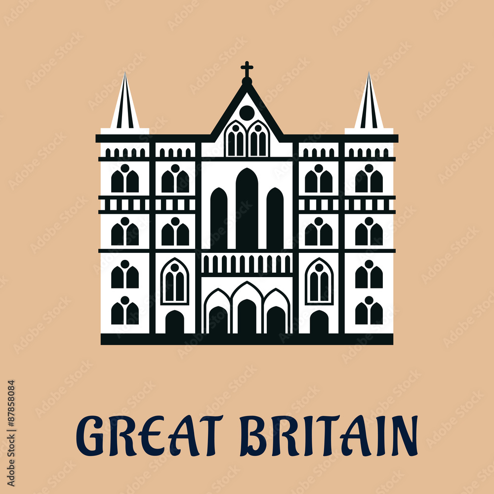 Great Britain landmark flat icon