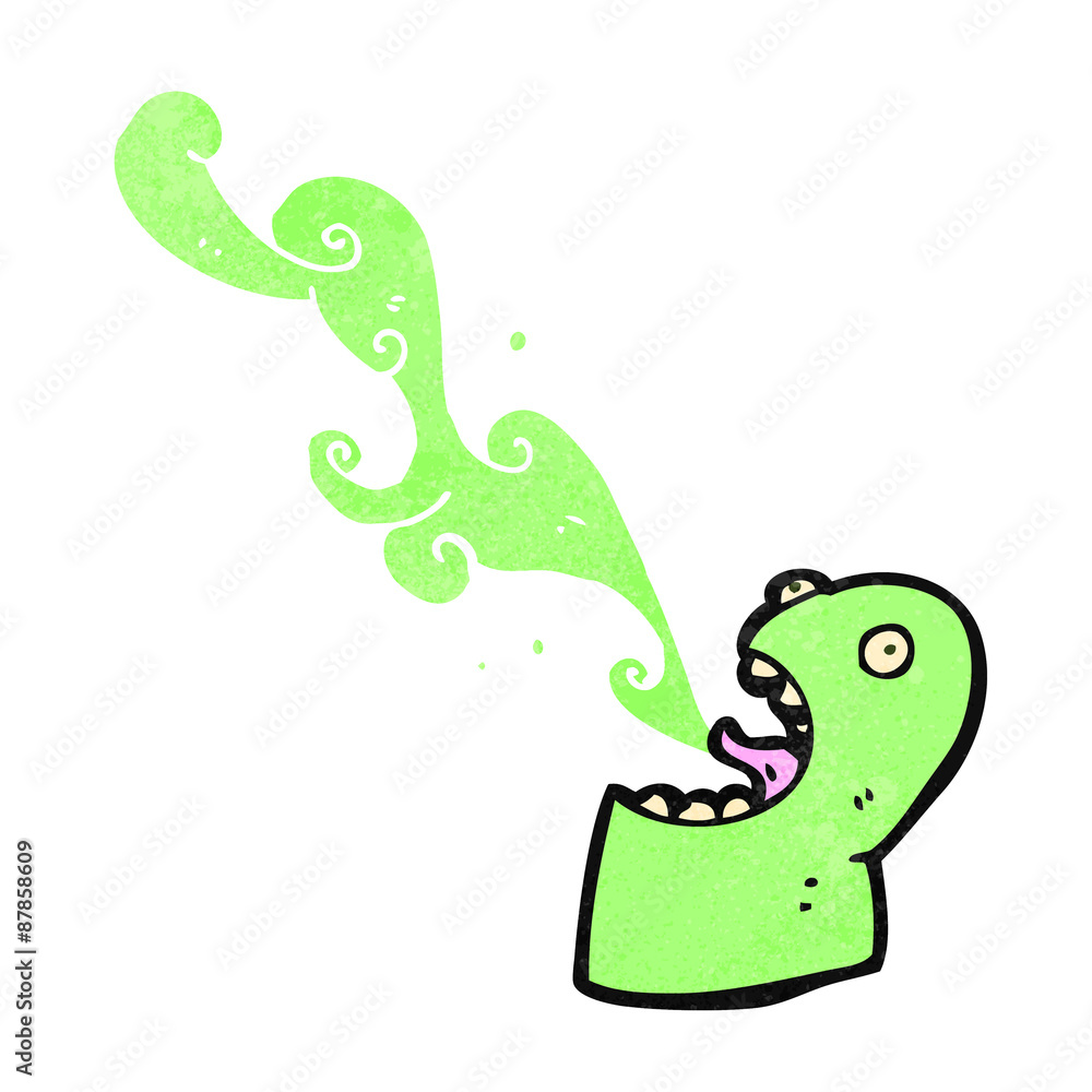 Fototapeta premium cartoon gross slimy gross