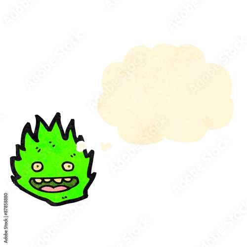 little green flame cartoon