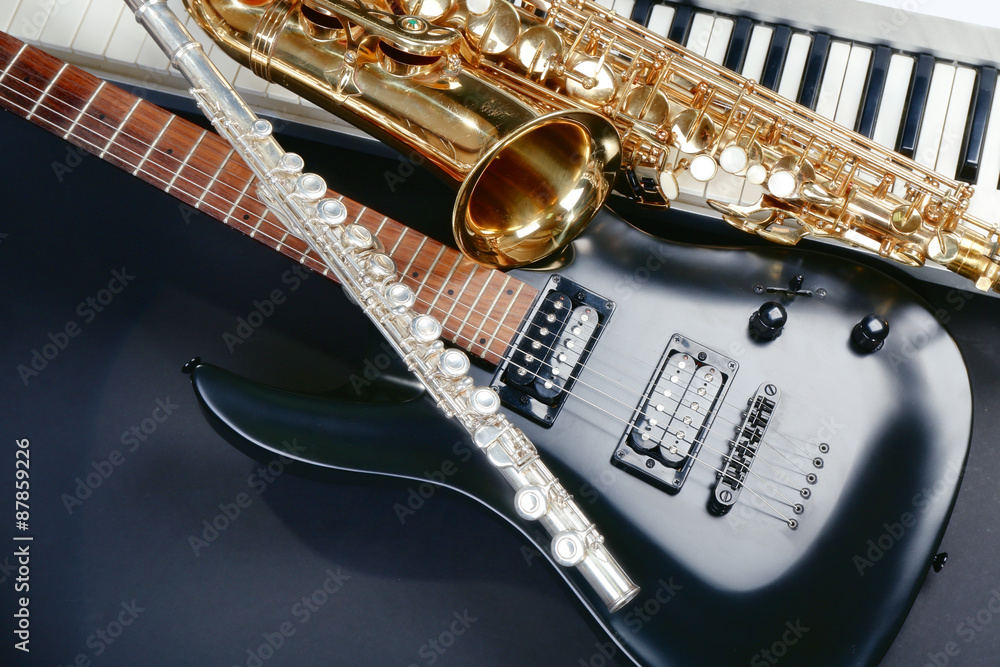 Obraz premium Musical instruments, closeup