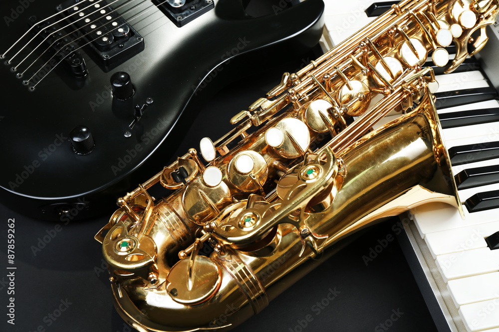 Obraz premium Musical instruments, closeup