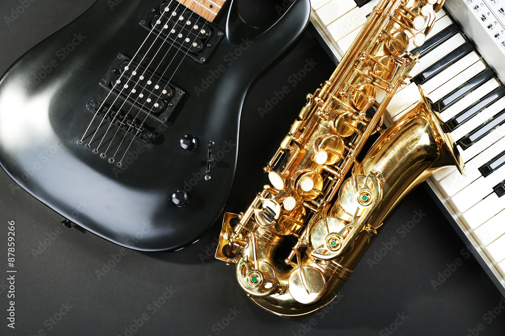 Obraz premium Musical instruments, closeup