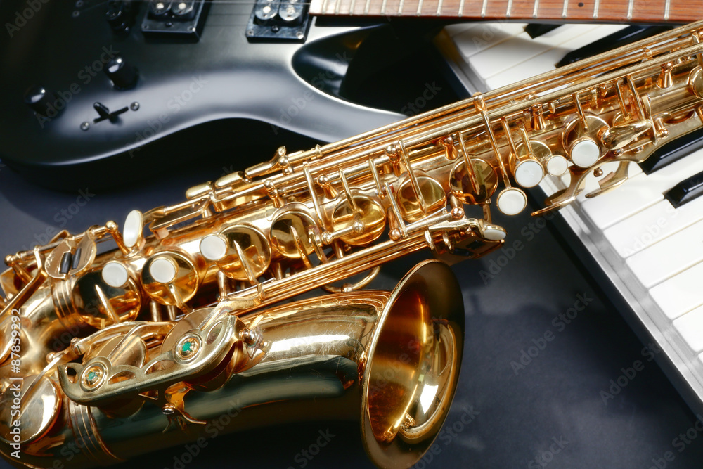 Obraz premium Musical instruments, closeup