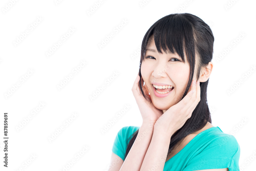笑顔の女性 笑顔の女性