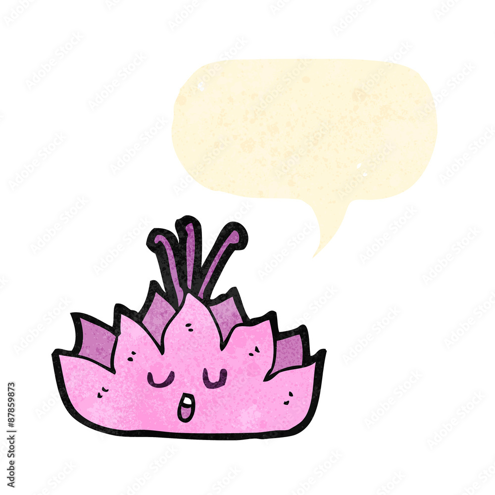 cartoon lotus flower