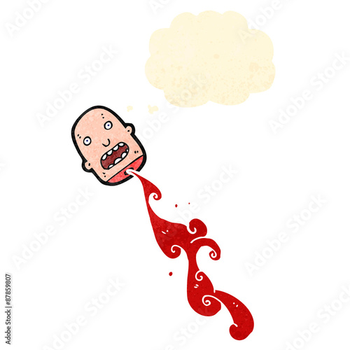 cartoon gross severed head