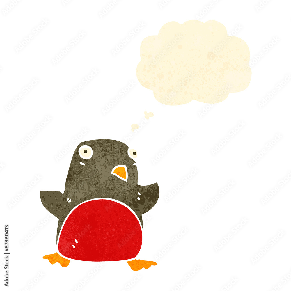 retro cartoon christmas robin retro cartoon christmas robin