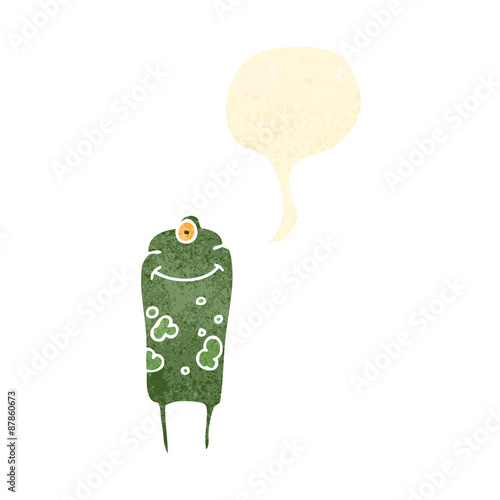 retro cartoon alien